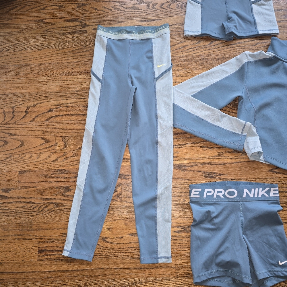 Nike Womens Teal & Yellow Matching Set Size XS - Picture 4 of 6